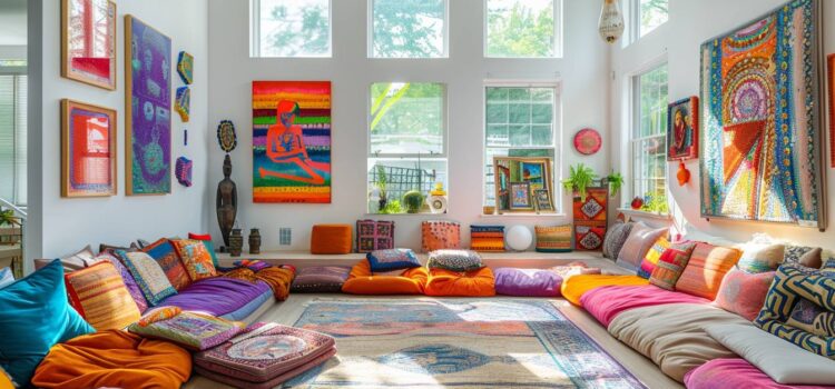 Idées innovantes pour harmoniser les couleurs de peinture dans une maison ouverte, offrant une cohérence chromatique élégante et accueillante.